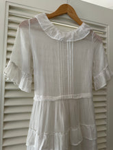 Load image into Gallery viewer, Vintage White Ruffle Dress
