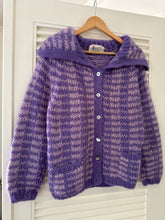 Load image into Gallery viewer, Vintage Purple Stripe Mohair
