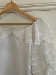 Vintage Ruffle Sleeve Blouse