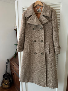 Vintage Herringbone Coat