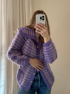 Vintage Purple Stripe Mohair