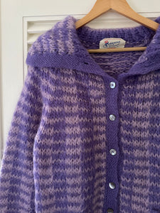 Vintage Purple Stripe Mohair