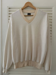 Vintage Cream Velour Top