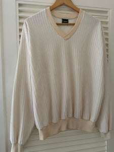 Vintage Cream Velour Top