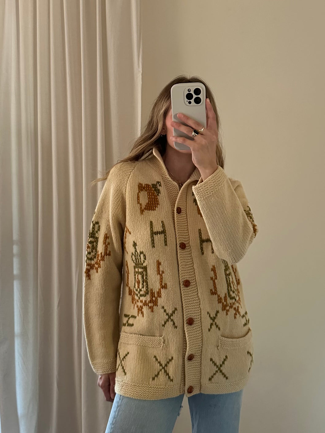 Vintage Embroidered Cardigan