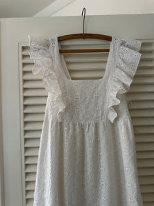 BA&SH Bryd White Eyelet Dress