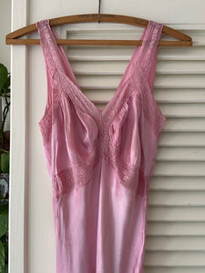 Vintage Magenta Slip Dress