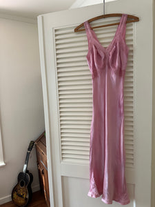 Vintage Magenta Slip Dress