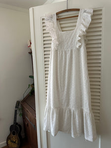 BA&SH Bryd White Eyelet Dress