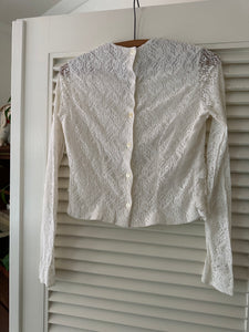 Vintage Lace Ruffle Blouse