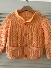 Load image into Gallery viewer, Vintage Kids Peach Cardigan
