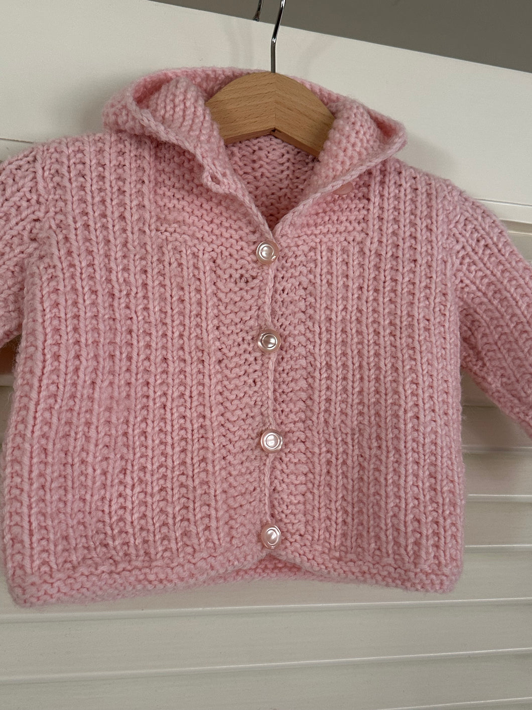 Vintage Baby Hooded Knit