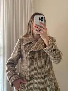 Vintage Herringbone Coat