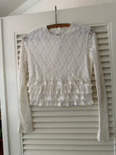 Load image into Gallery viewer, Vintage Lace Ruffle Blouse
