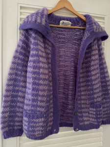 Vintage Purple Stripe Mohair