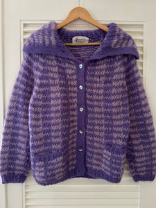 Vintage Purple Stripe Mohair