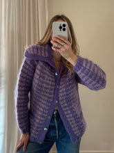 Load image into Gallery viewer, Vintage Purple Stripe Mohair
