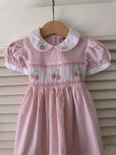 Load image into Gallery viewer, Vintage Baby Strawberry Smocked Dress
