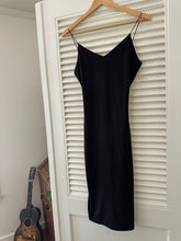 Load image into Gallery viewer, Black Spaghetti Strap Midi Dress
