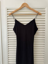 Load image into Gallery viewer, Black Spaghetti Strap Midi Dress
