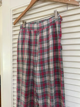 Load image into Gallery viewer, Vintage Plaid Side Zip Bottoms
