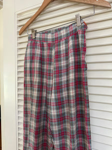 Vintage Plaid Side Zip Bottoms