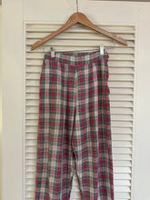 Load image into Gallery viewer, Vintage Plaid Side Zip Bottoms
